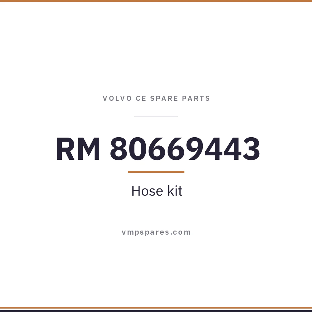 RM 80669443 – Hose kit