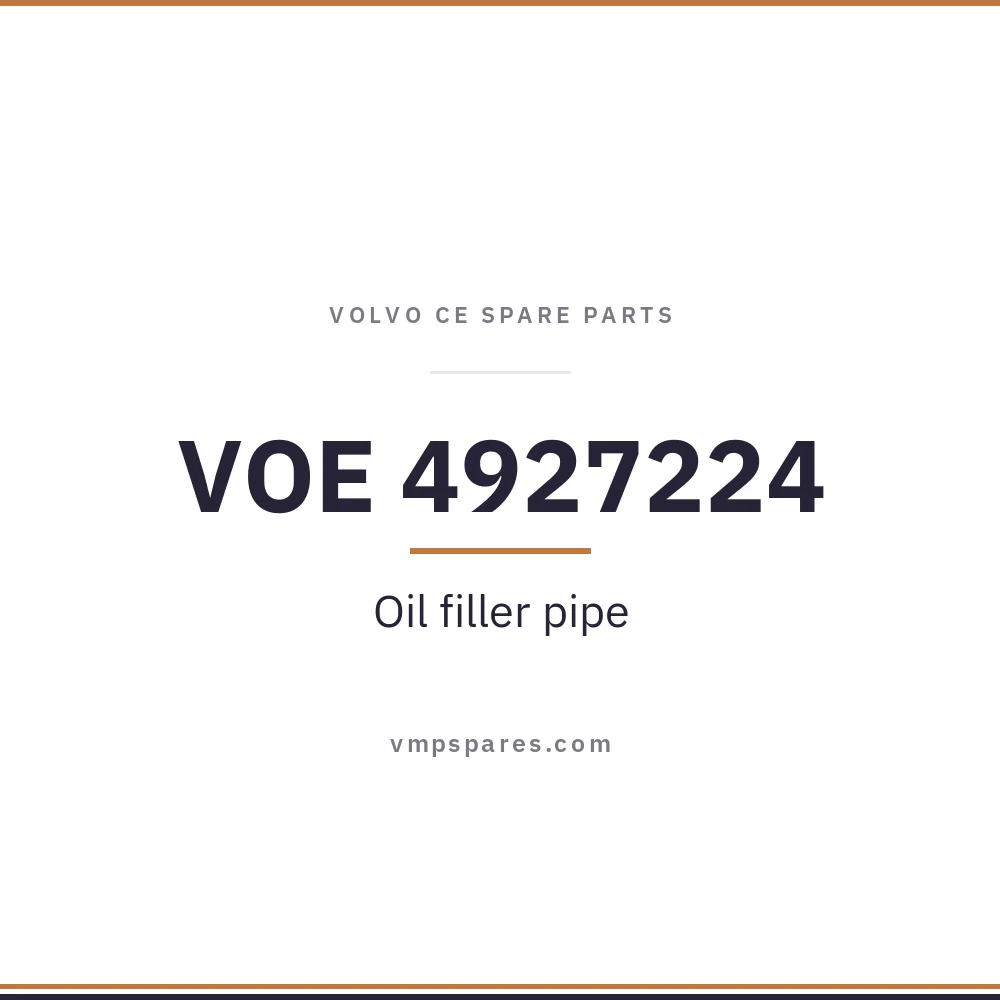 VOE 4927224 – Oil filler pipe