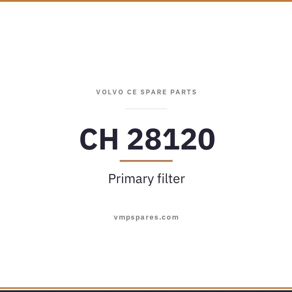 CH 28120 – Primary filter