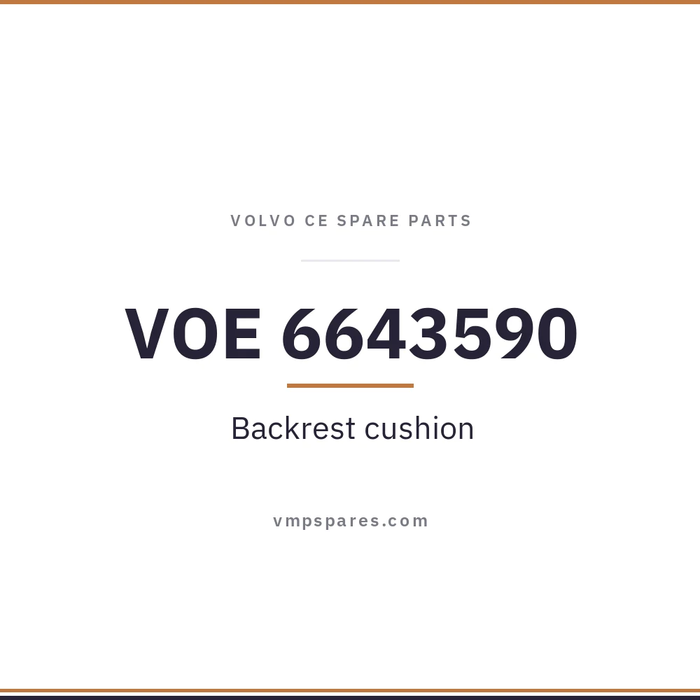 VOE 6643590 – Backrest cushion