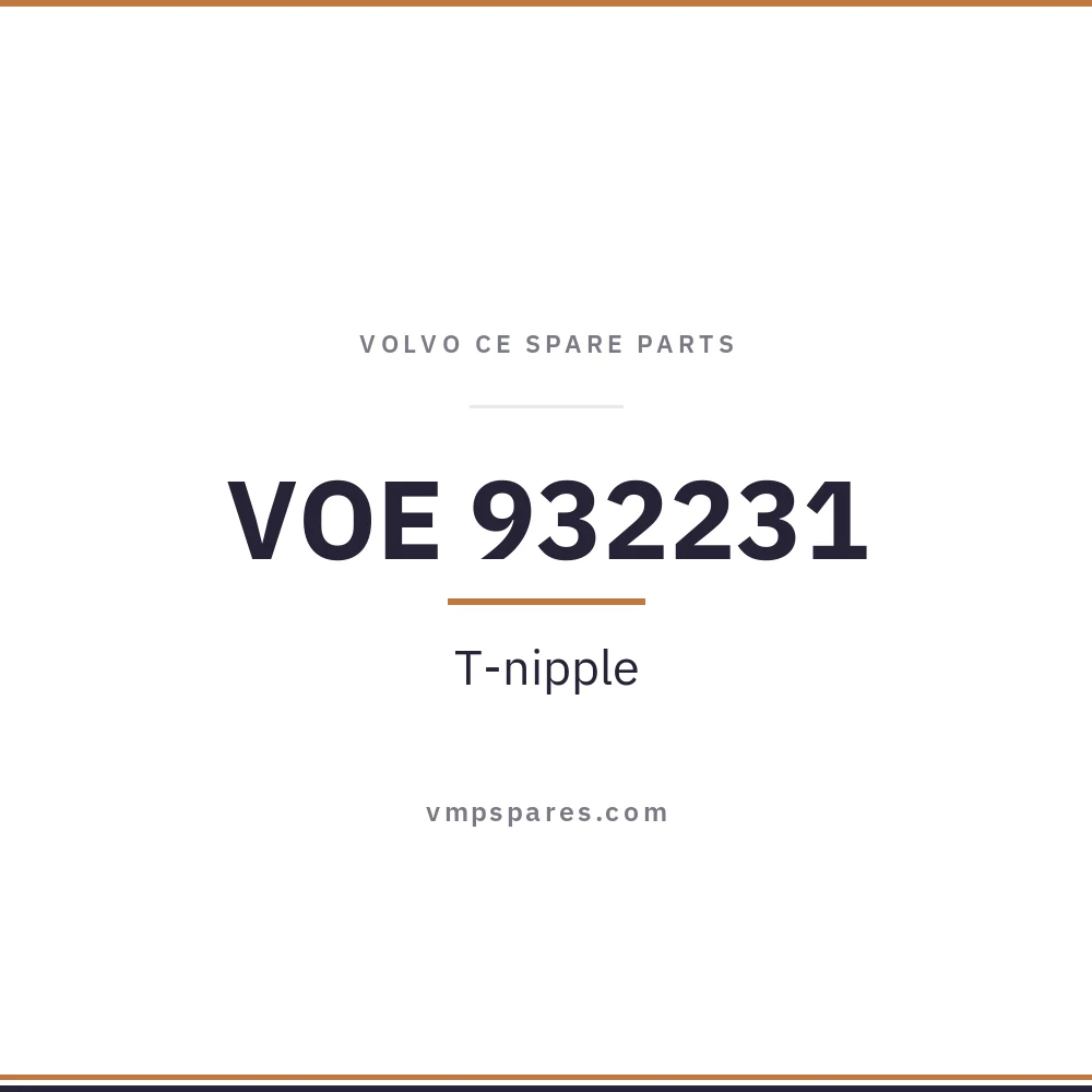VOE 932231 – T-nipple