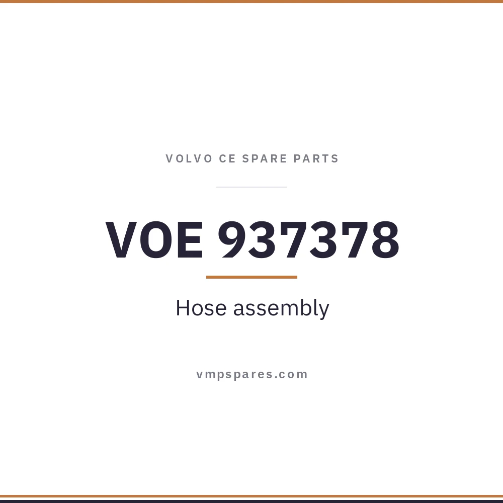 VOE 937378 – Hose assembly