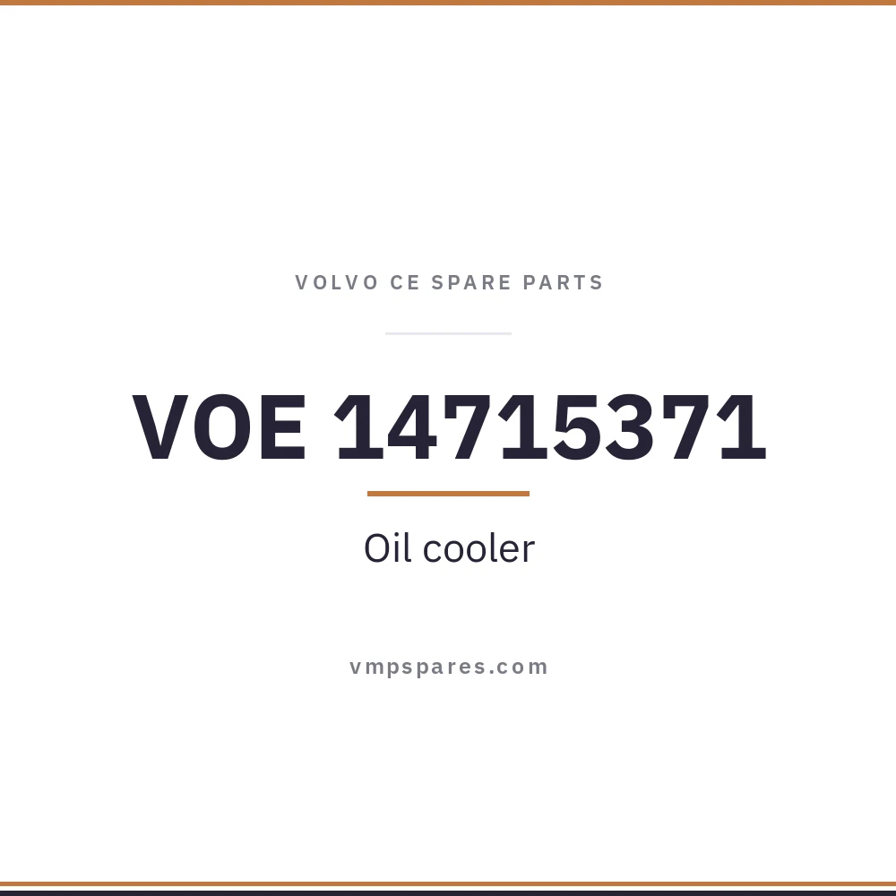 VOE 14715371 – Oil cooler