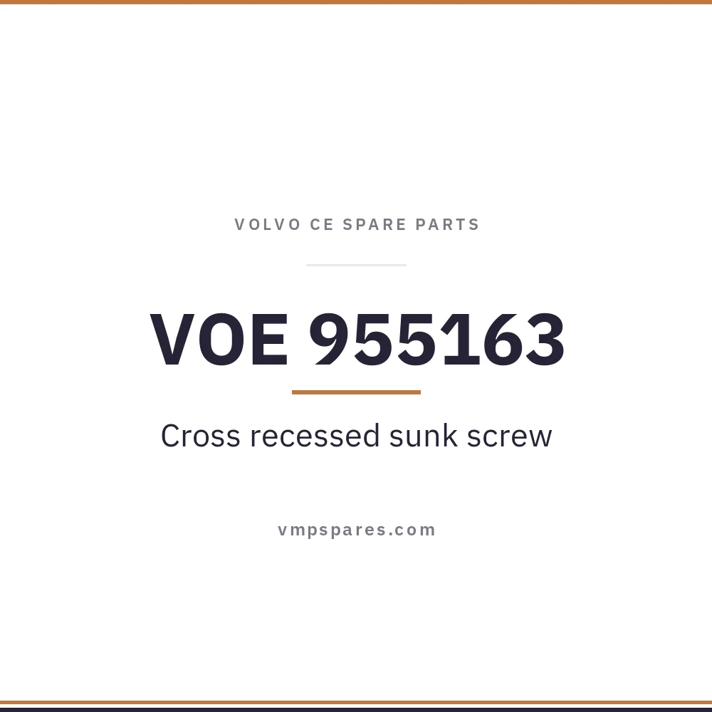 VOE 955163 – Cross recessed sunk screw