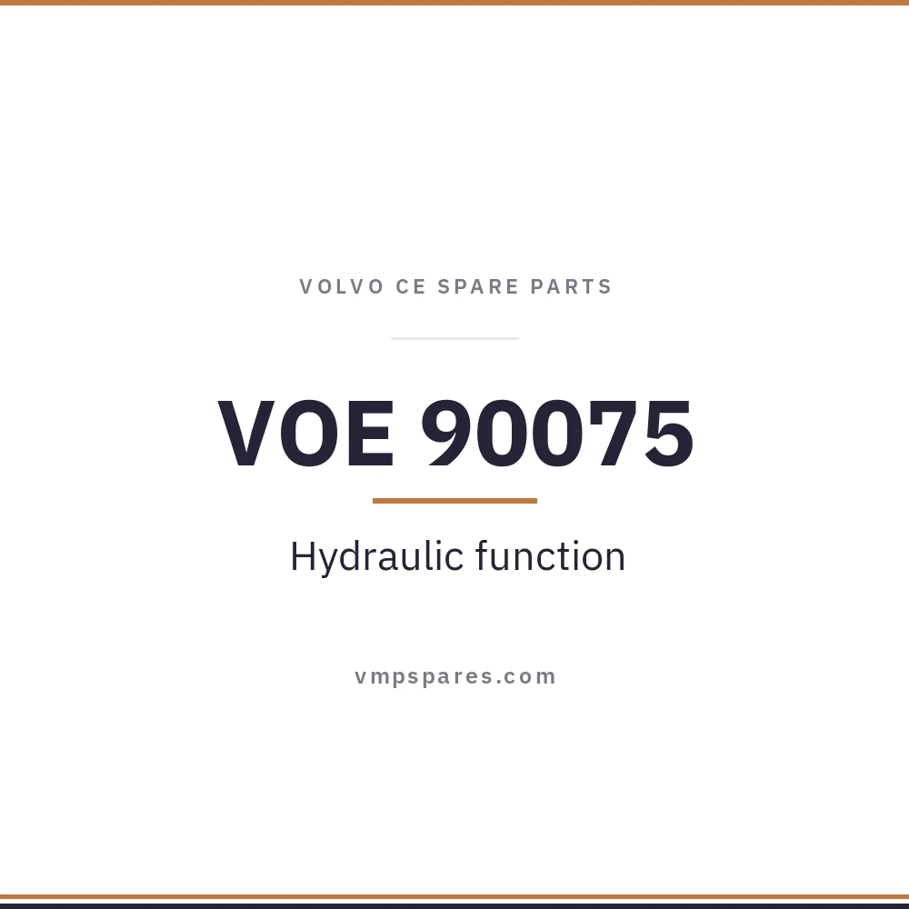 VOE 90075 – Hydraulic function