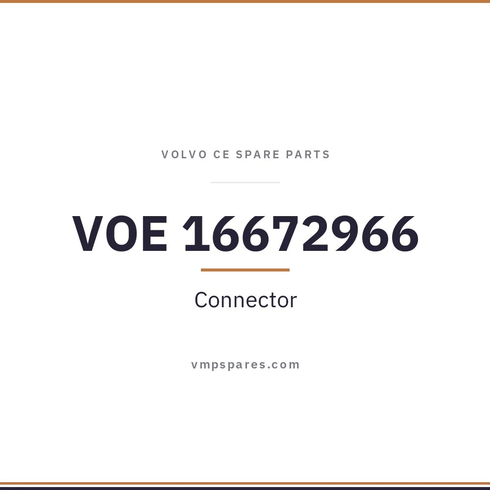 VOE 16672966 – Connector