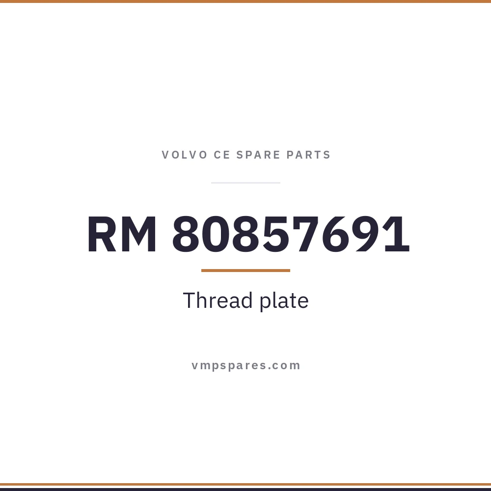 RM 80857691 – Thread plate