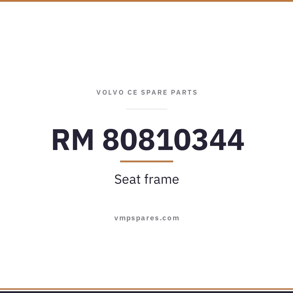 RM 80810344 – Seat frame