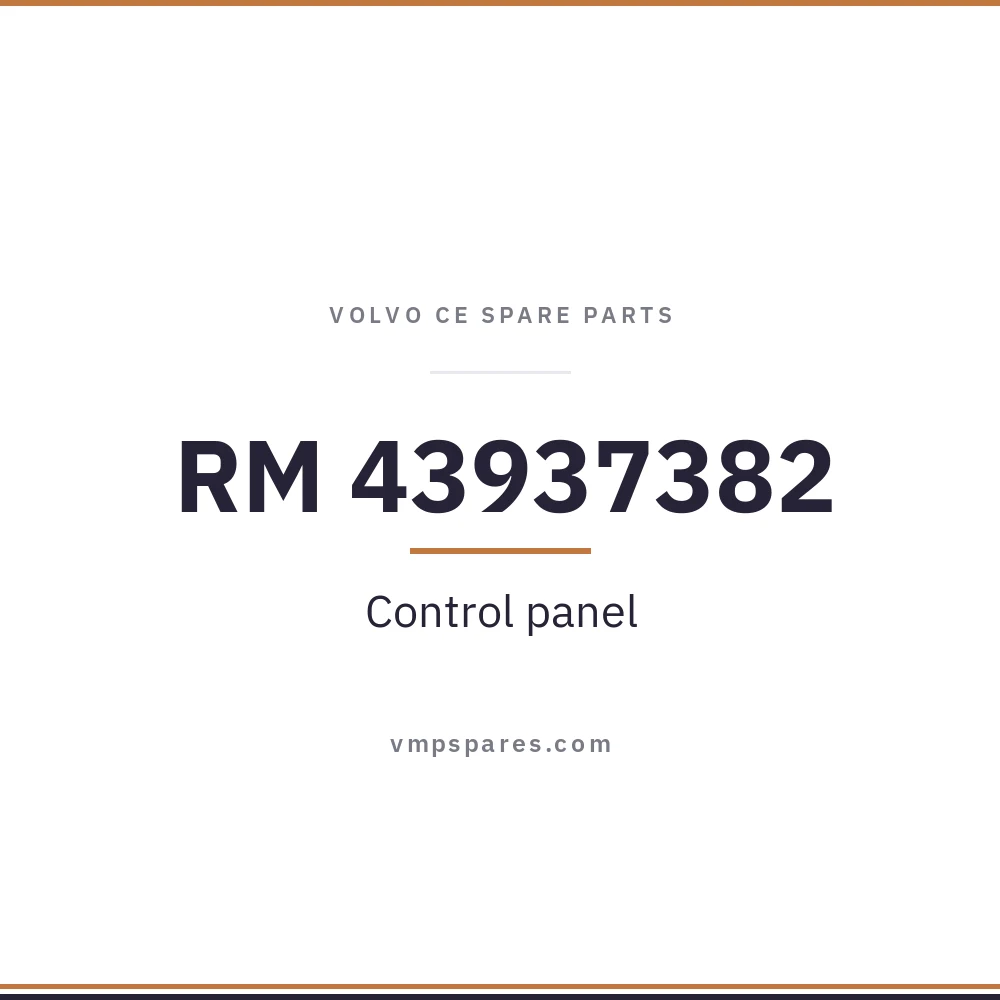 RM 43937382 – Control panel