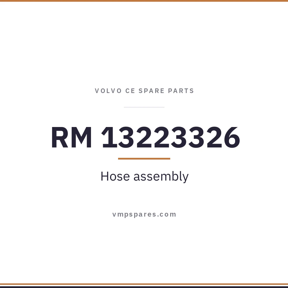 RM 13223326 – Hose assembly