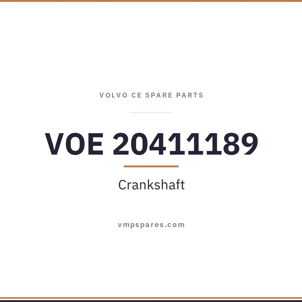 VOE 20411189 – Crankshaft