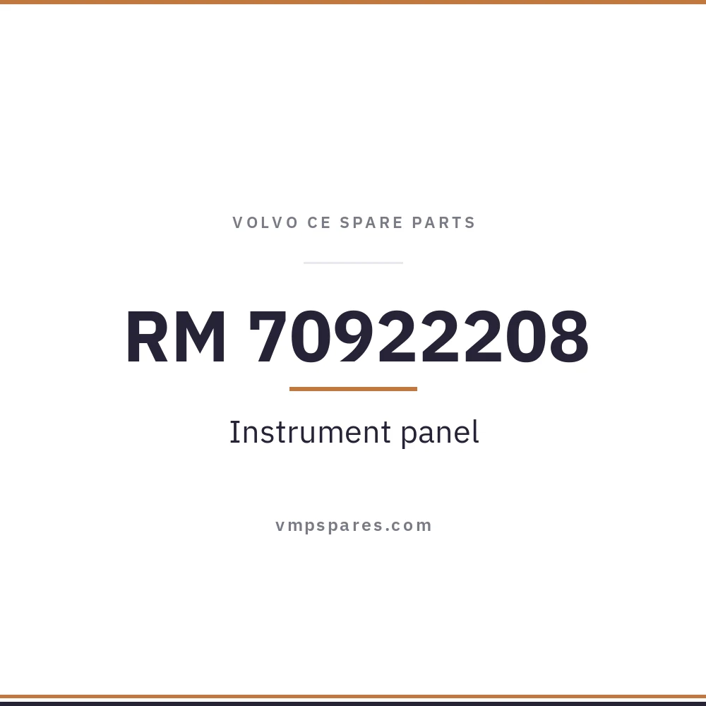RM 70922208 – Instrument panel