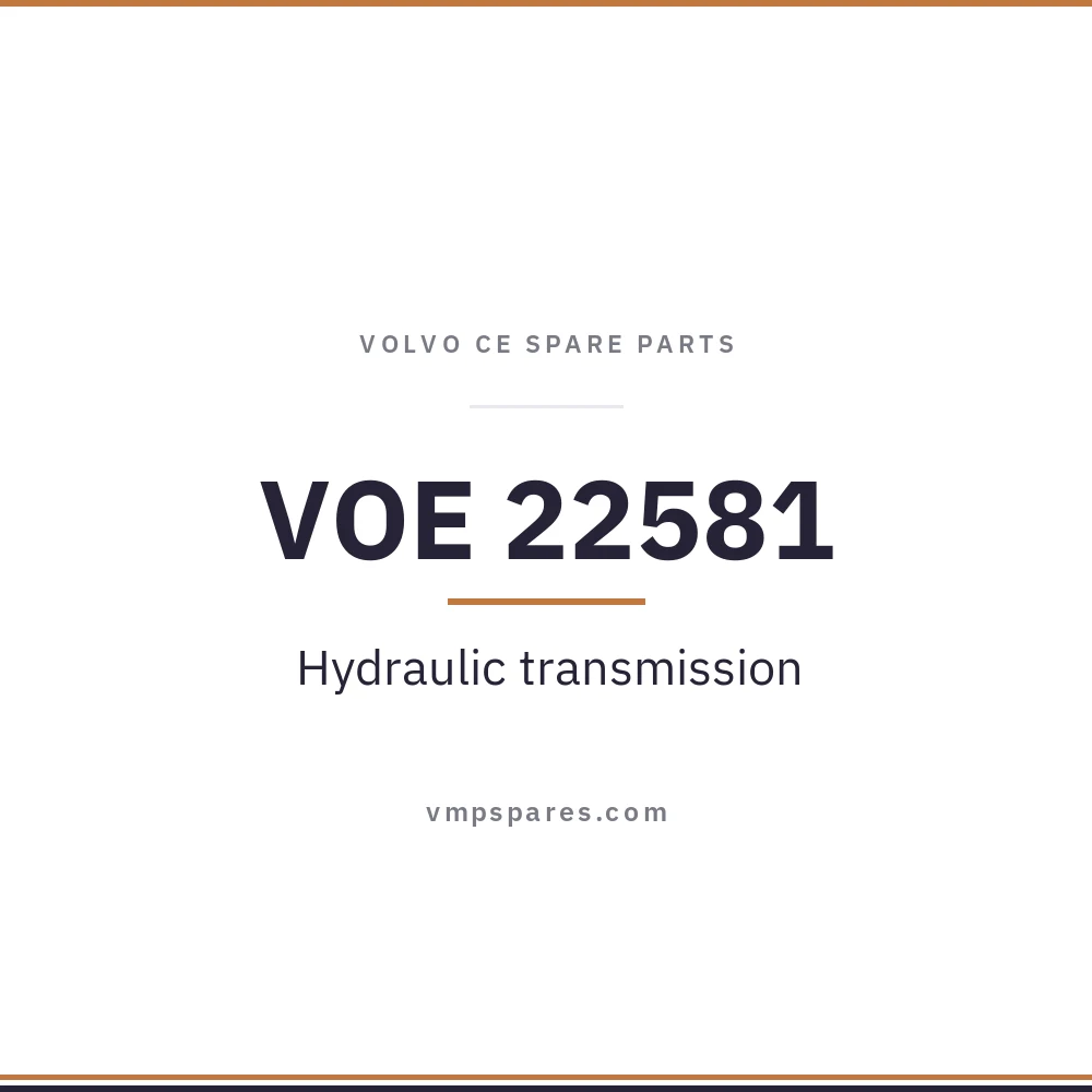VOE 22581 – Hydraulic transmission