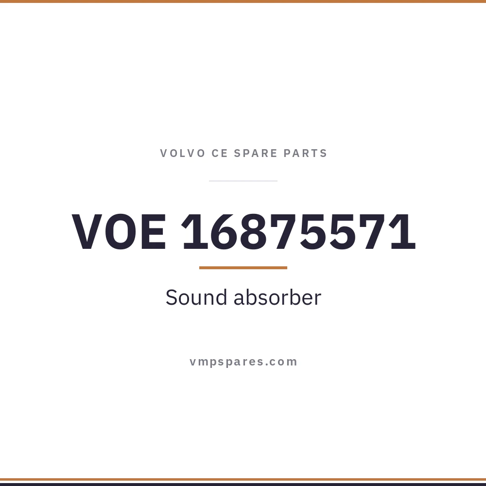 VOE 16875571 – Sound absorber
