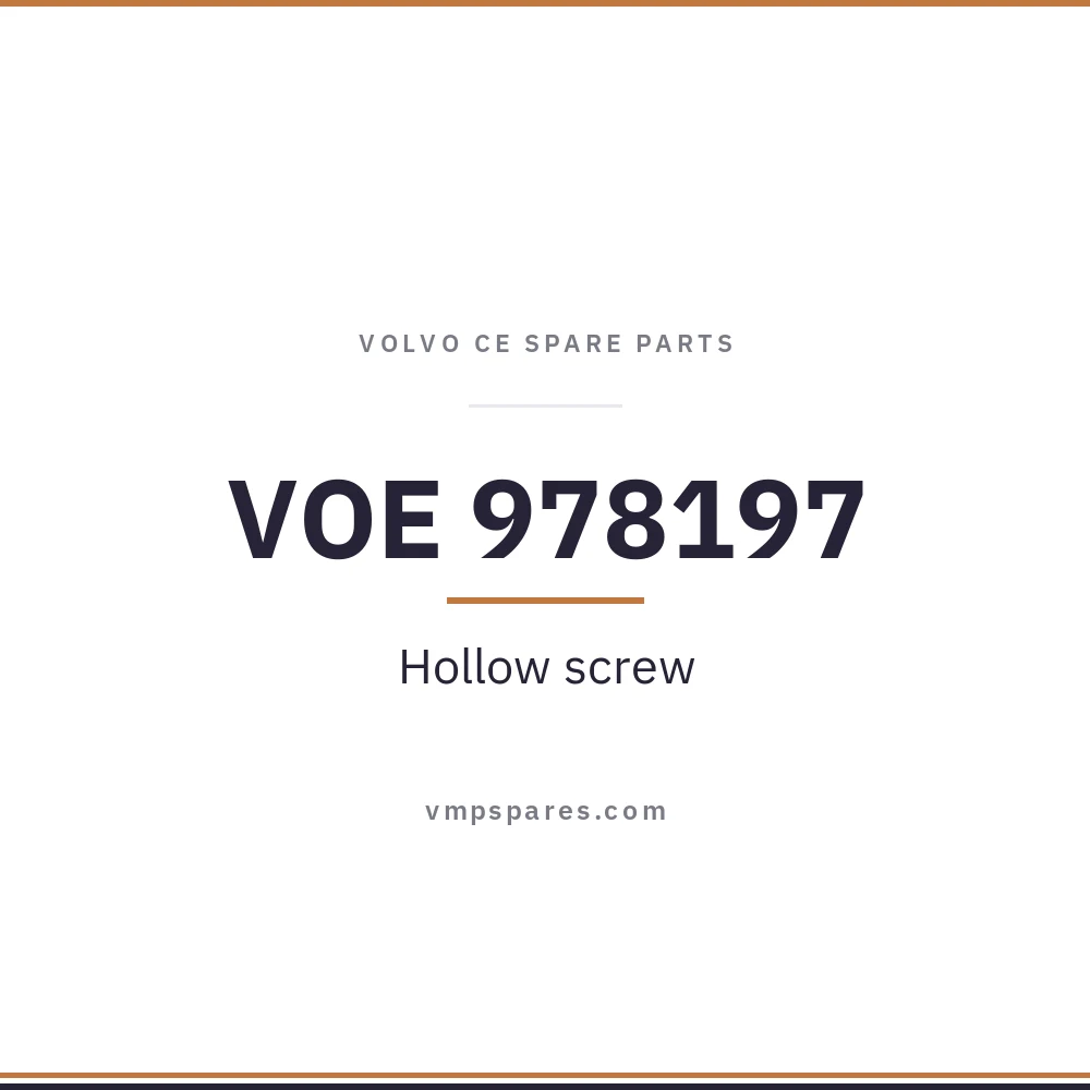 VOE 978197 – Hollow screw