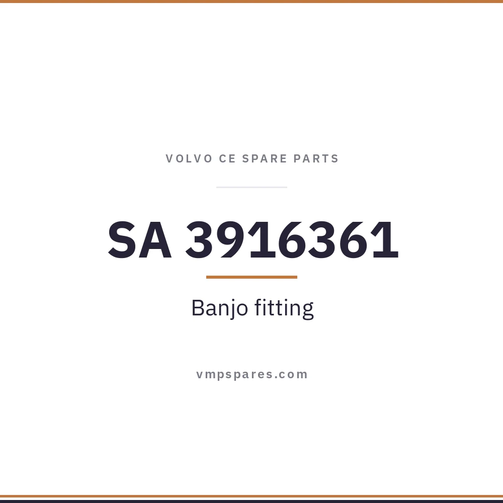 SA 3916361 – Banjo fitting