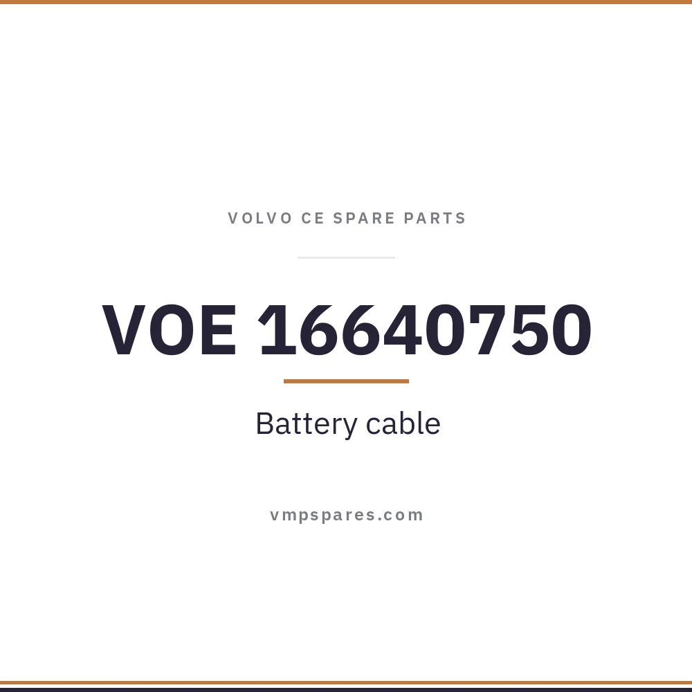 VOE 16640750 – Battery cable