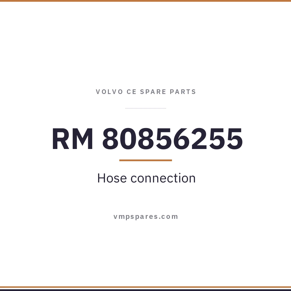RM 80856255 – Hose connection