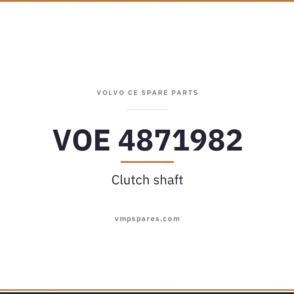 VOE 4871982 – Clutch shaft