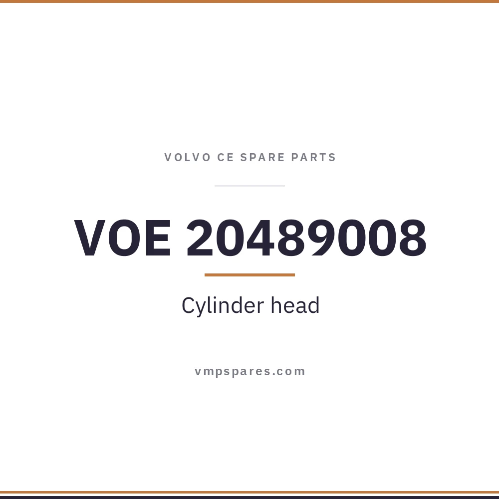 VOE 20489008 – Cylinder head