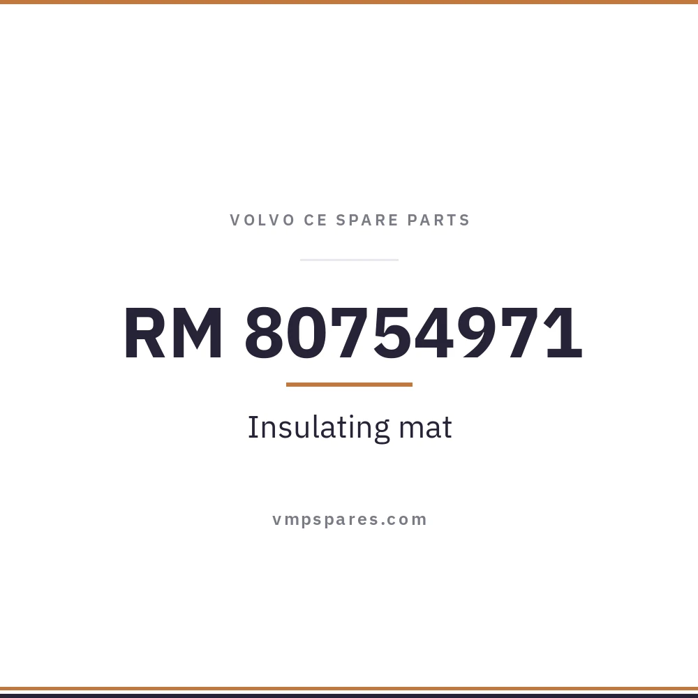 RM 80754971 – Insulating mat