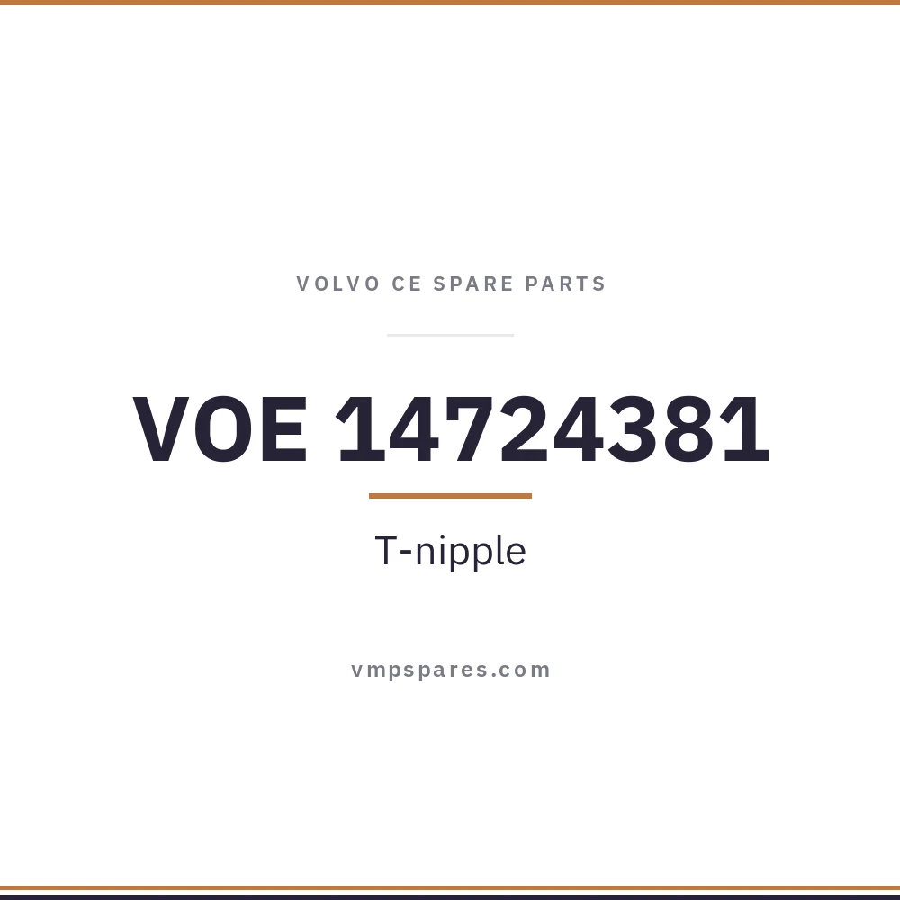 VOE 14724381 – T-nipple