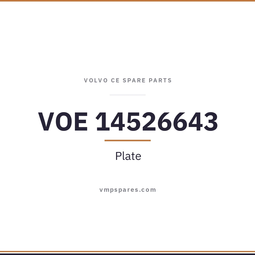 VOE 14526643 – Plate