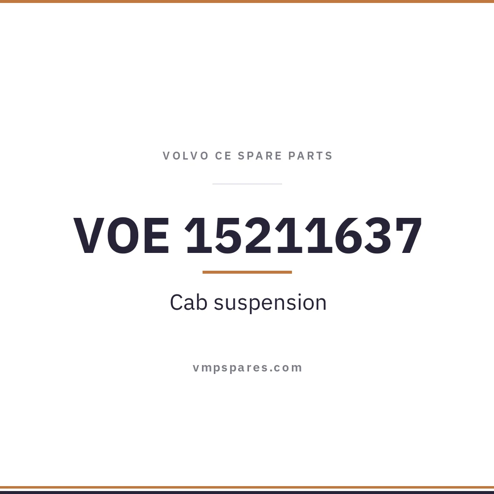 VOE 15211637 – Cab suspension