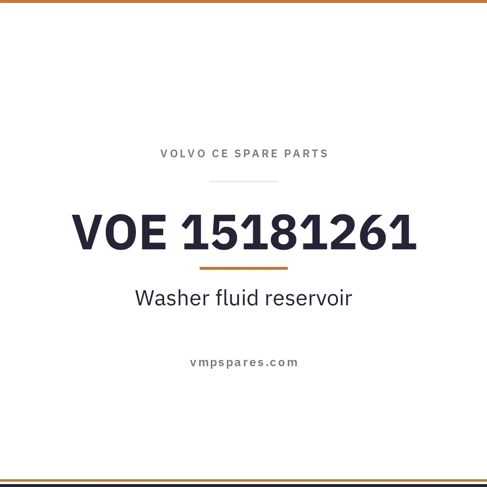 VOE 15181261 – Washer fluid reservoir