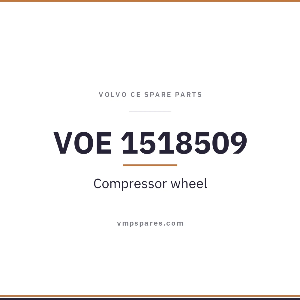 VOE 1518509 – Compressor wheel