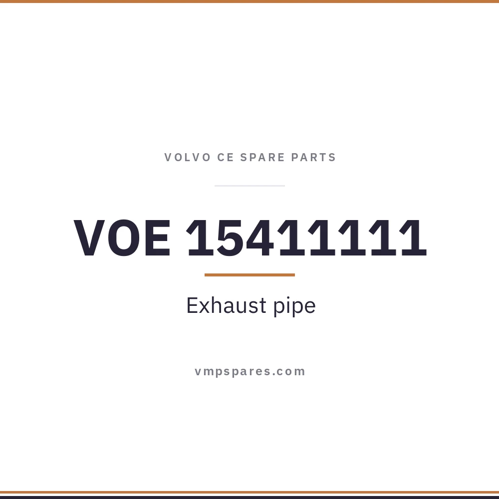 VOE 15411111 – Exhaust pipe