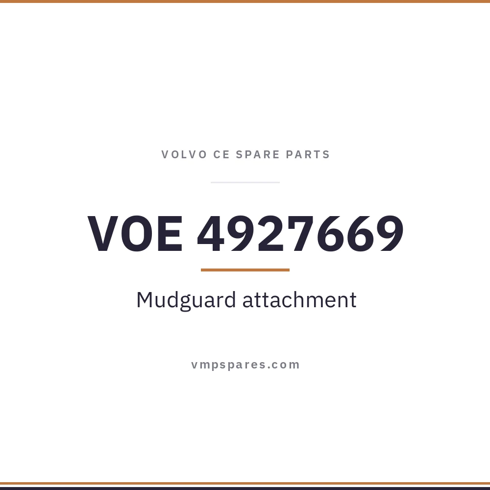 VOE 4927669 – Mudguard attachment