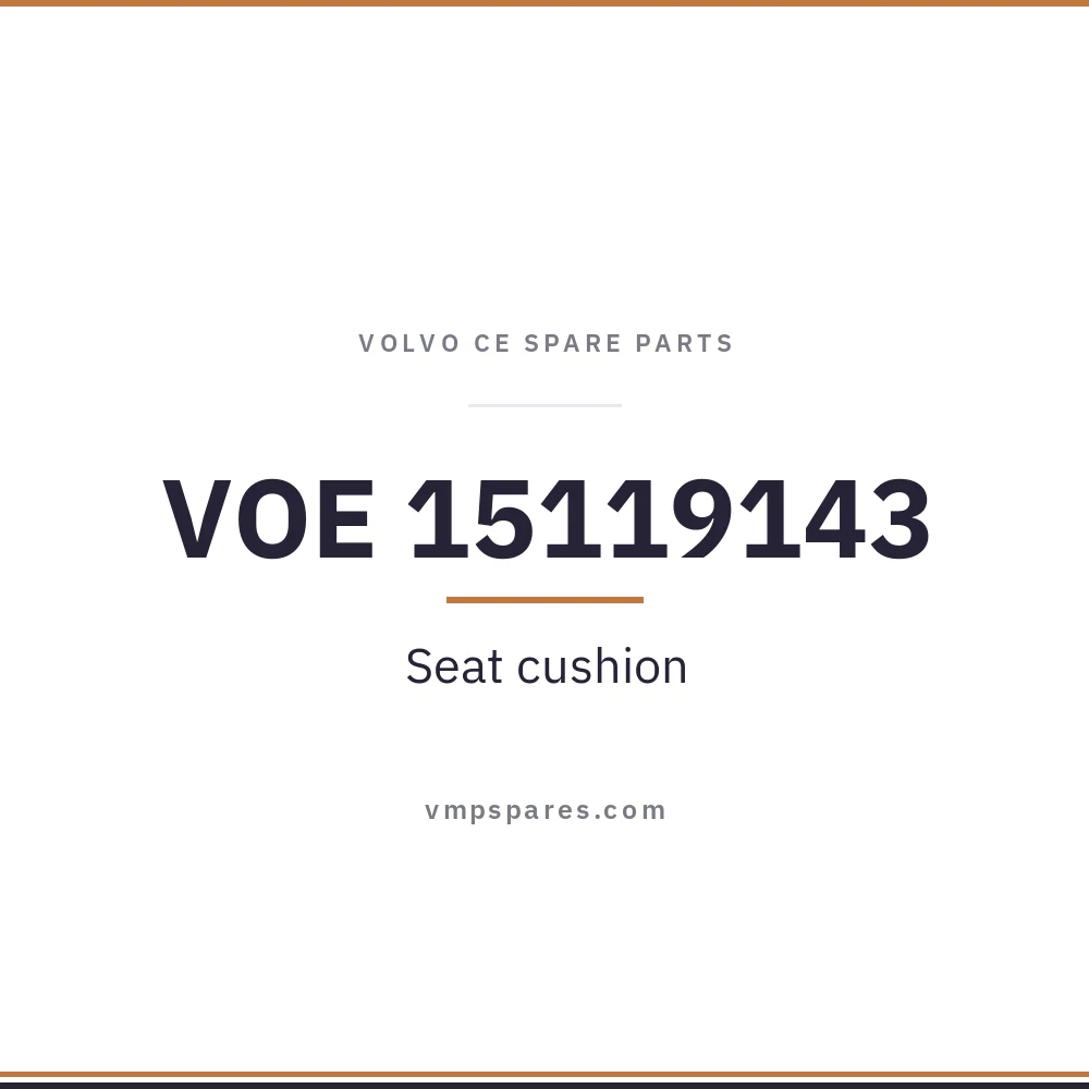 VOE 15119143 – Seat cushion