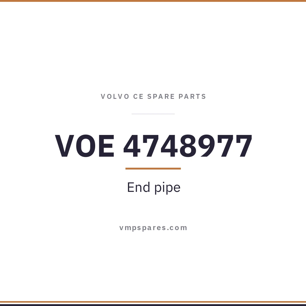 VOE 4748977 – End pipe