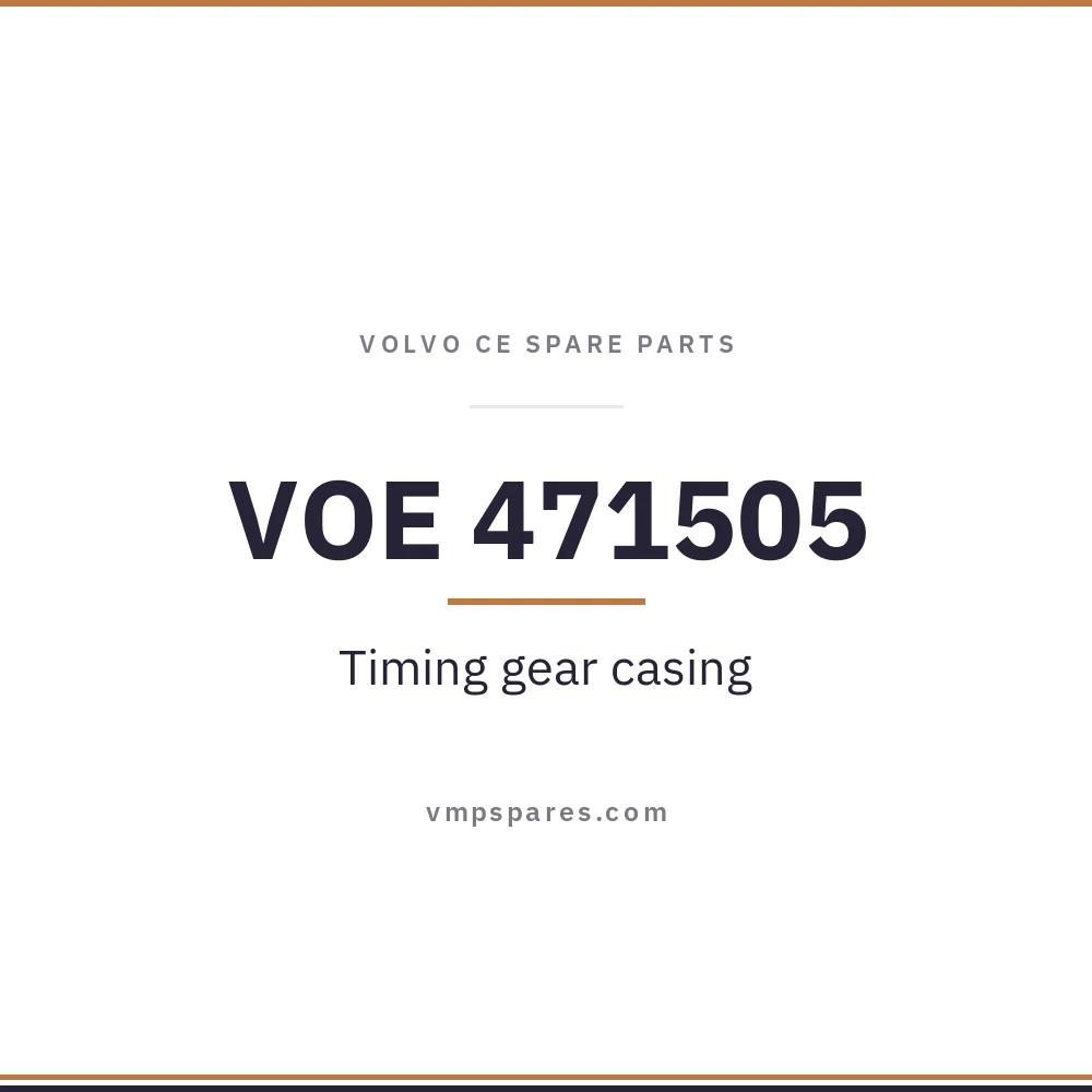VOE 471505 – Timing gear casing