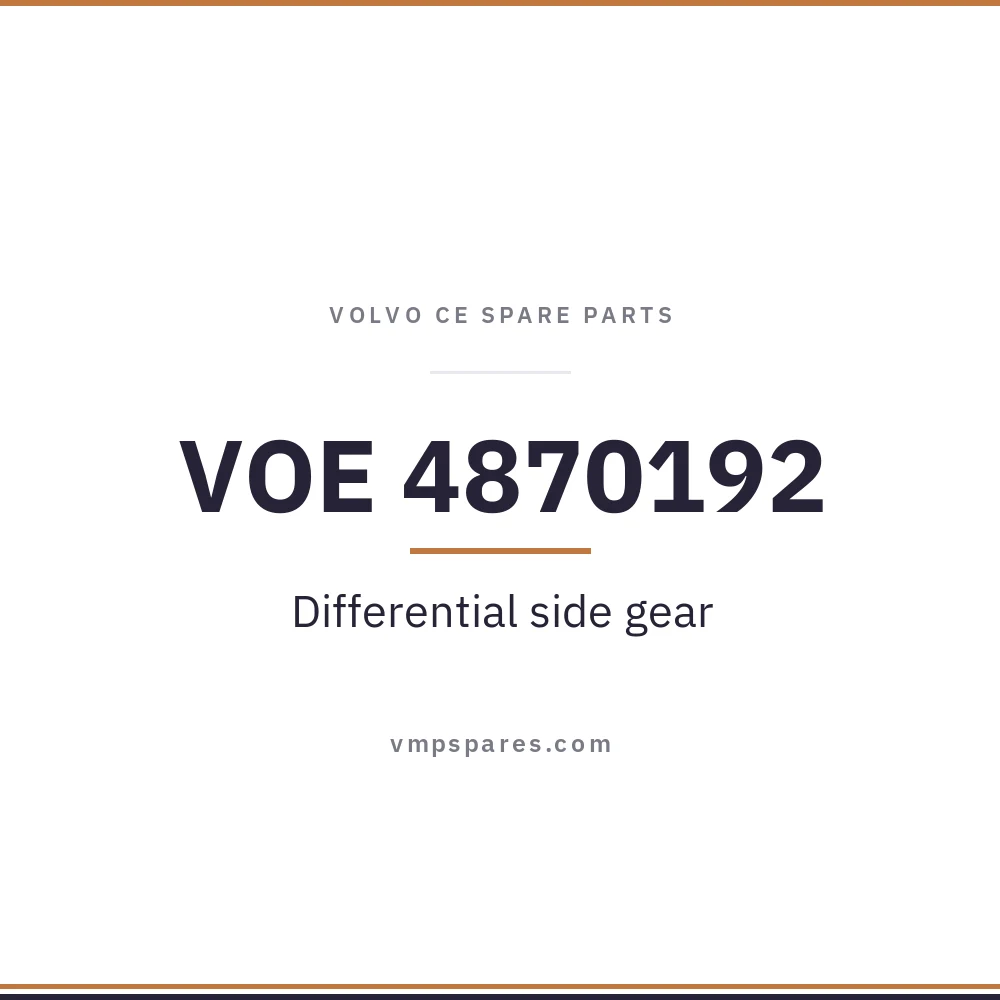 VOE 4870192 – Differential side gear