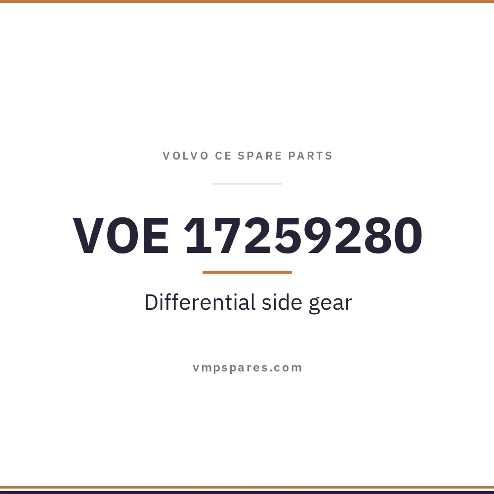 VOE 17259280 – Differential side gear