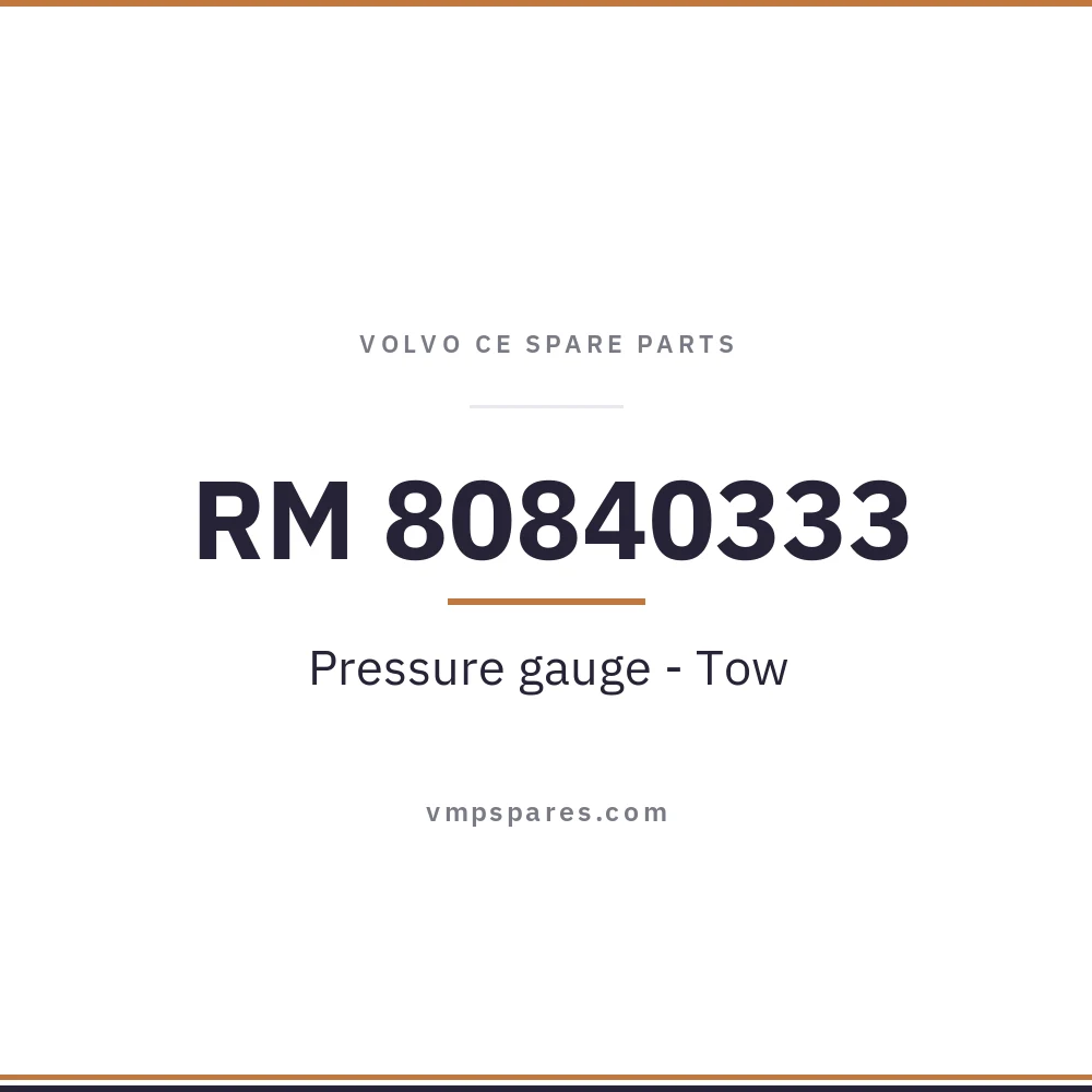 RM 80840333 – Pressure gauge – Tow