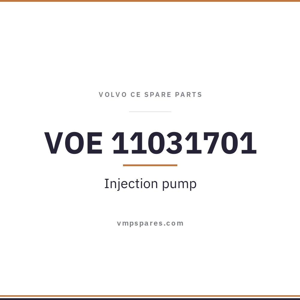 VOE 11031701 – Injection pump
