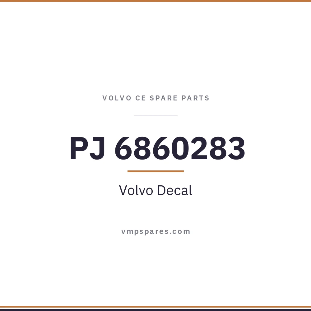 PJ 6860283 – Volvo Decal