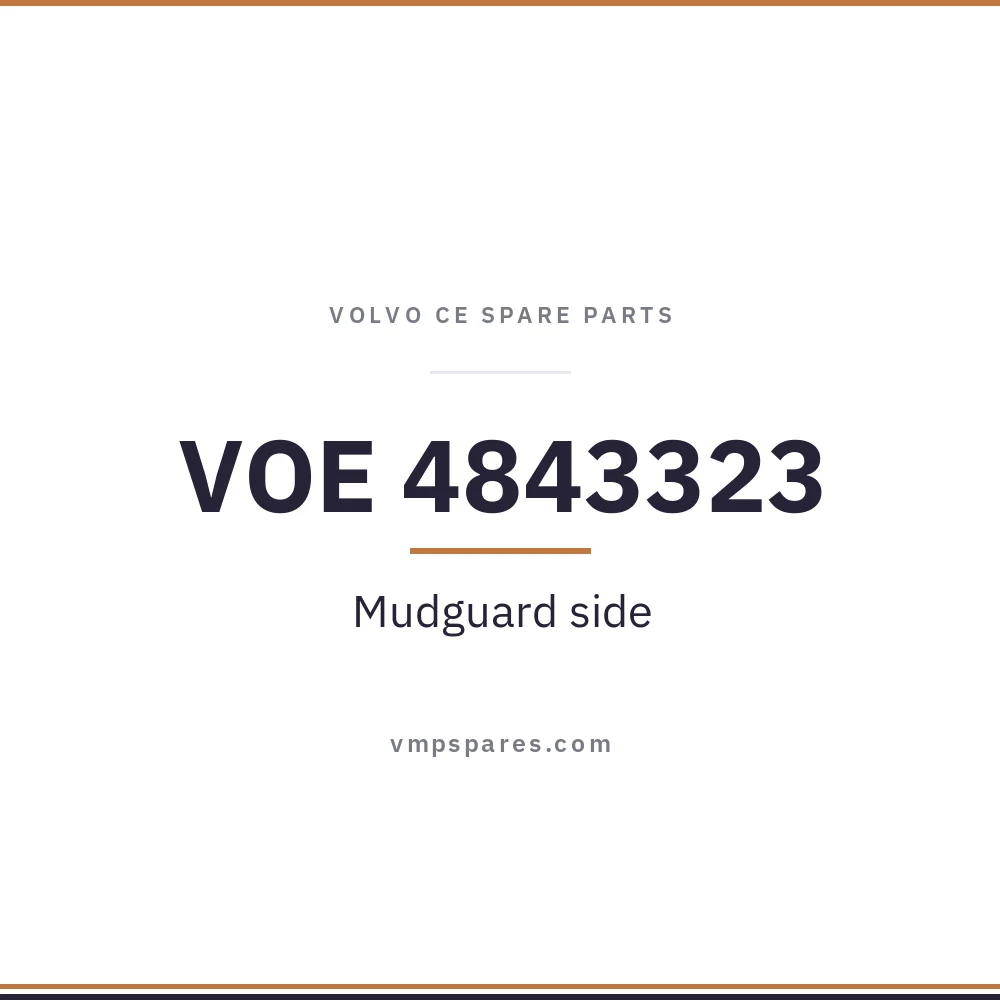 VOE 4843323 – Mudguard side