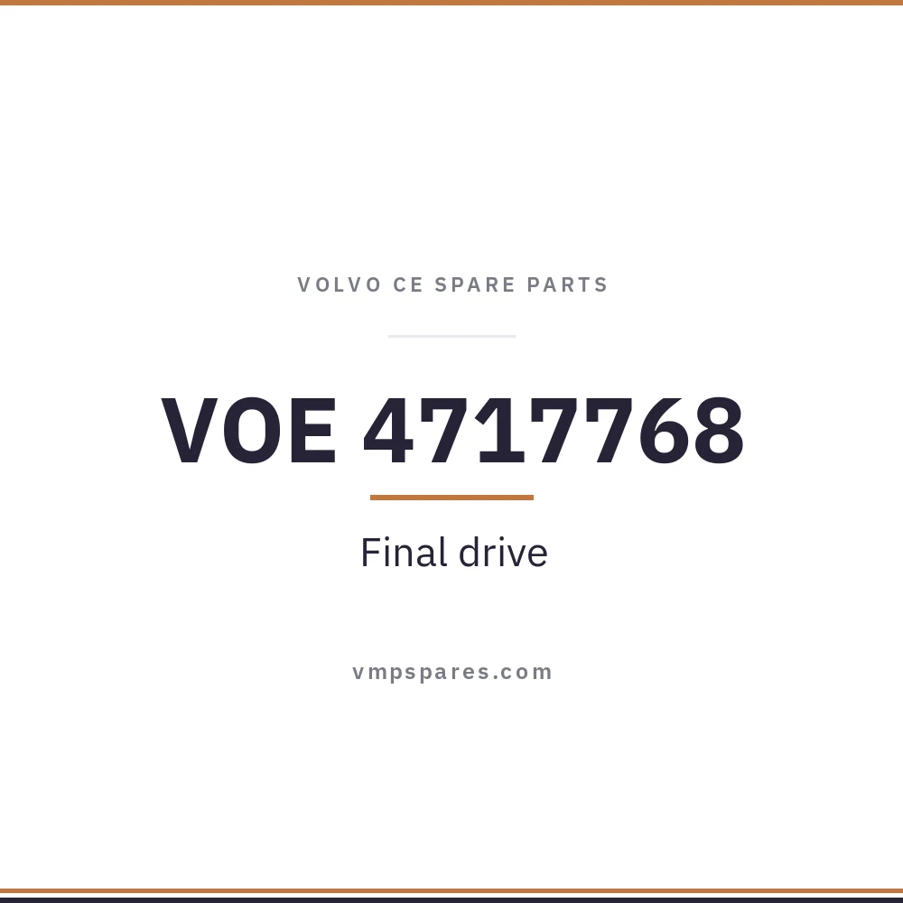 VOE 4717768 – Final drive