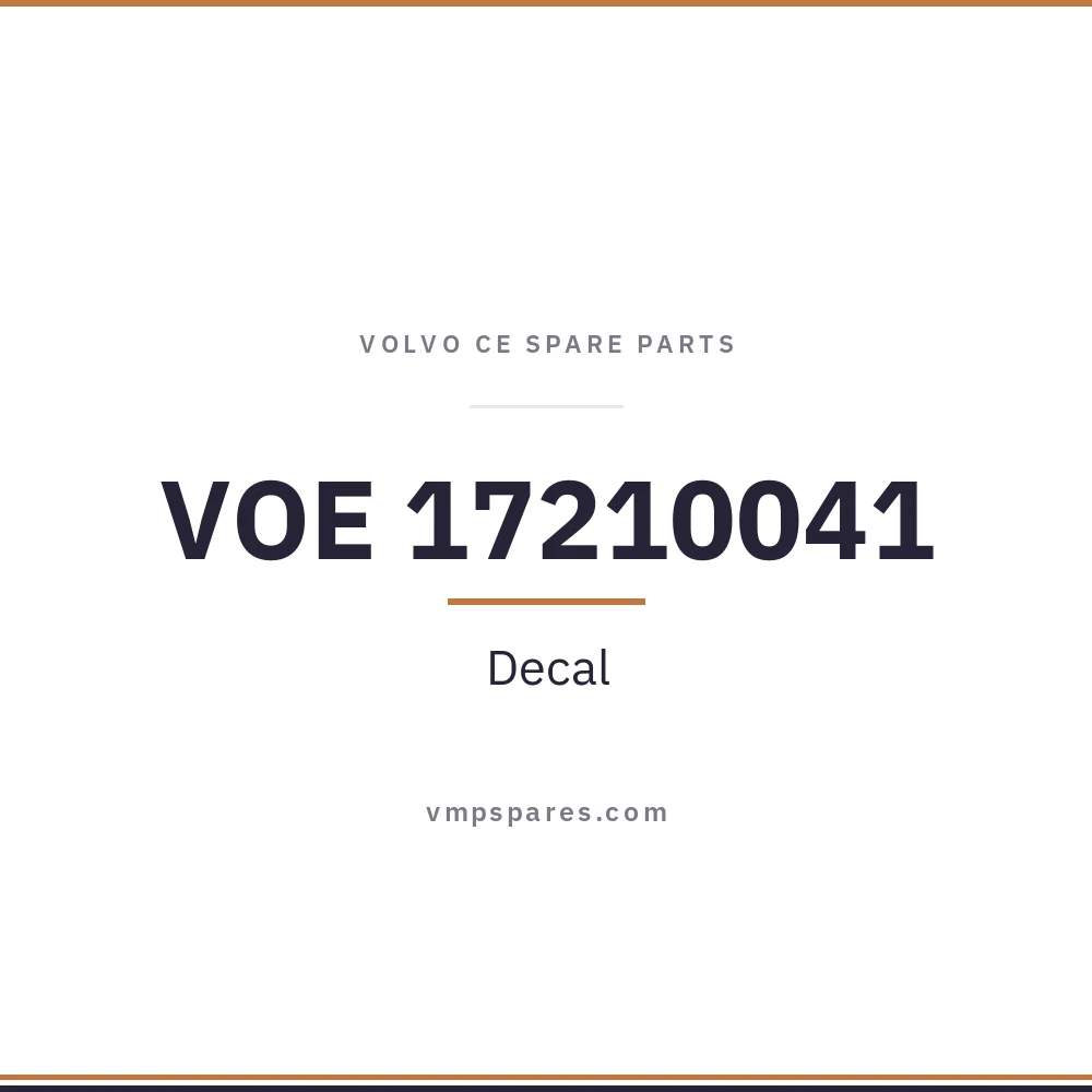 VOE 17210041 – Decal