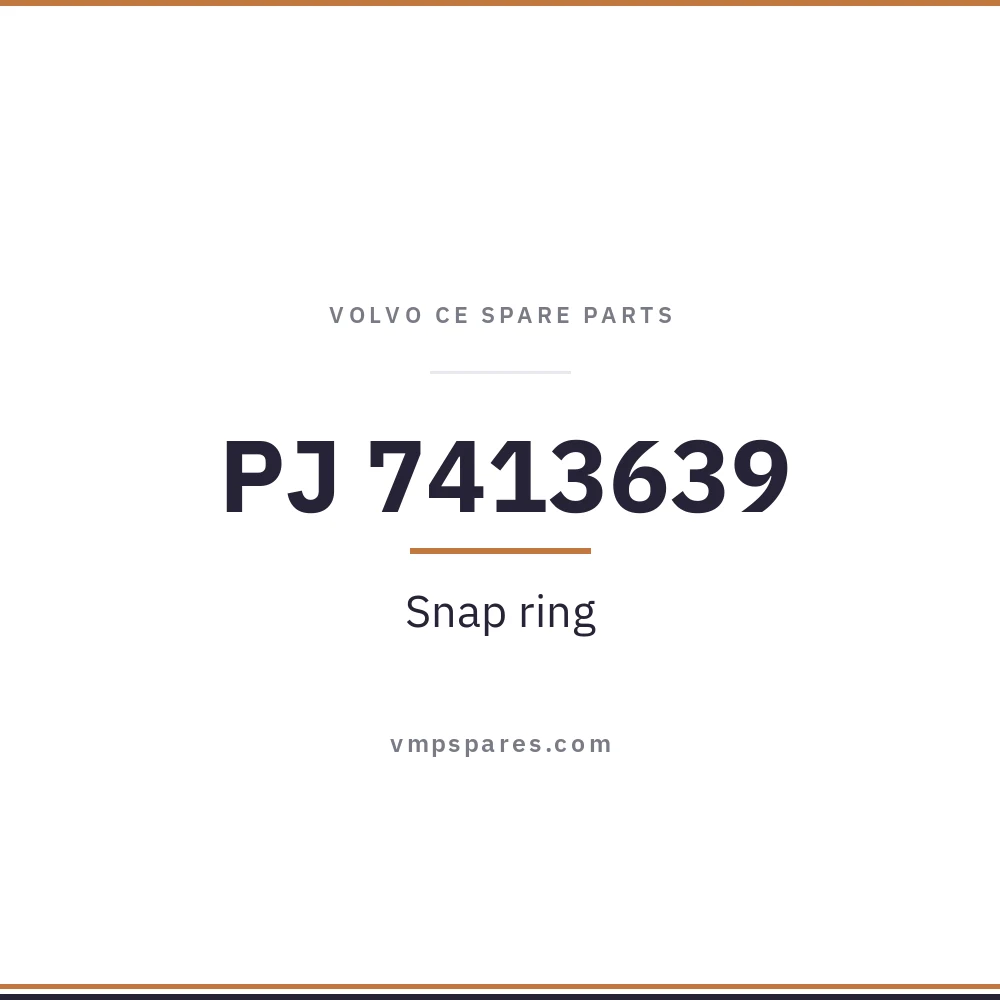 PJ 7413639 – Snap ring