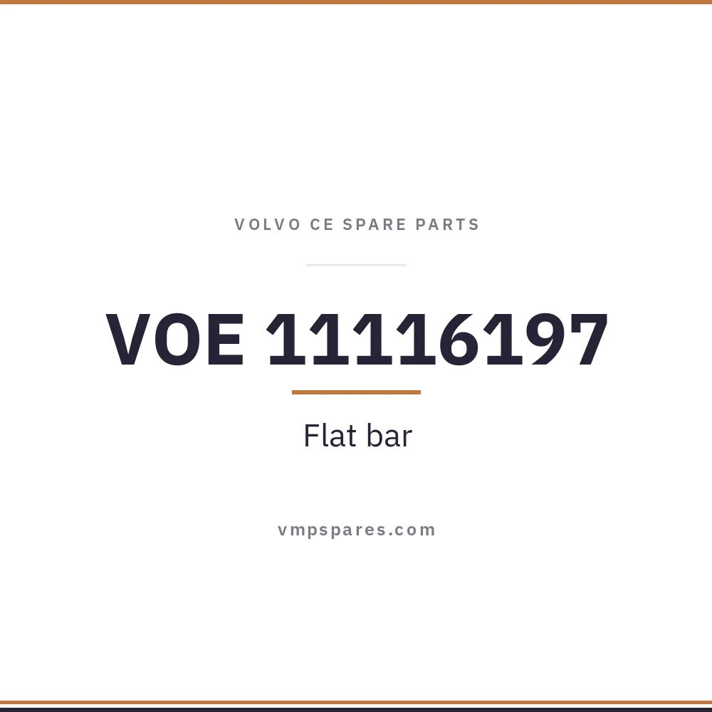VOE 11116197 – Flat bar