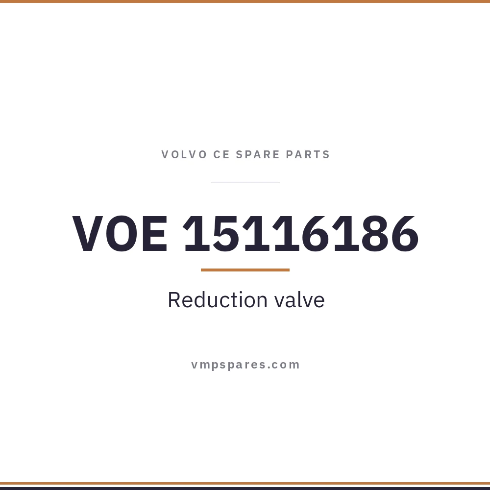 VOE 15116186 – Reduction valve