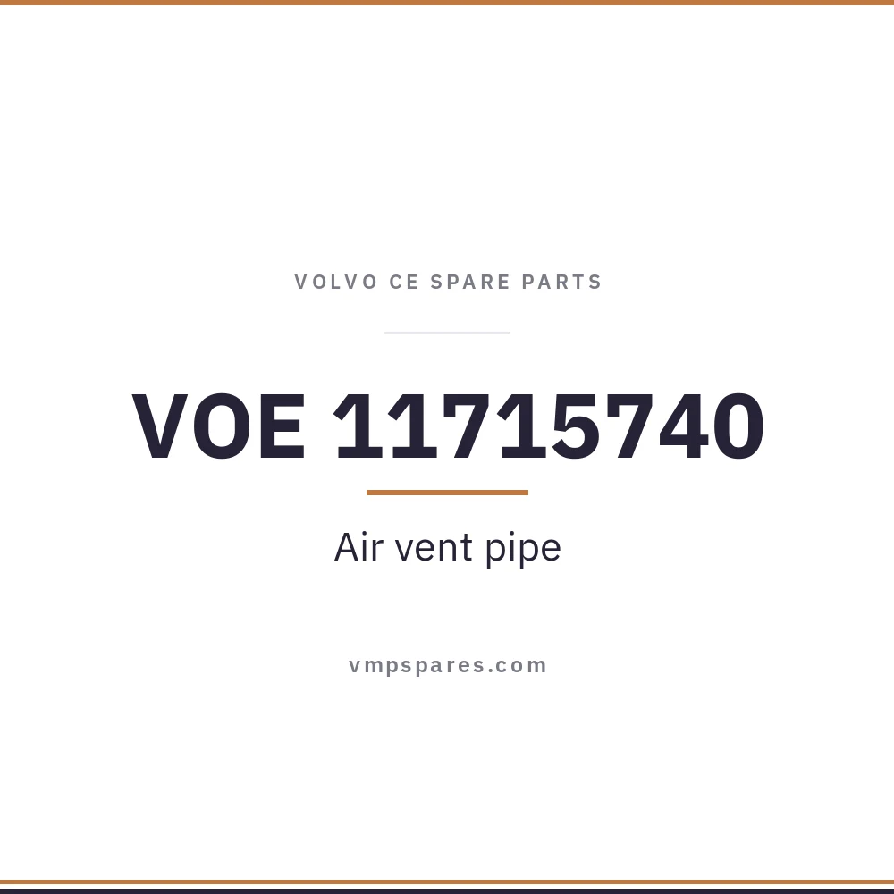VOE 11715740 – Air vent pipe