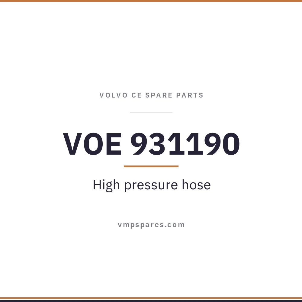 VOE 931190 – High pressure hose
