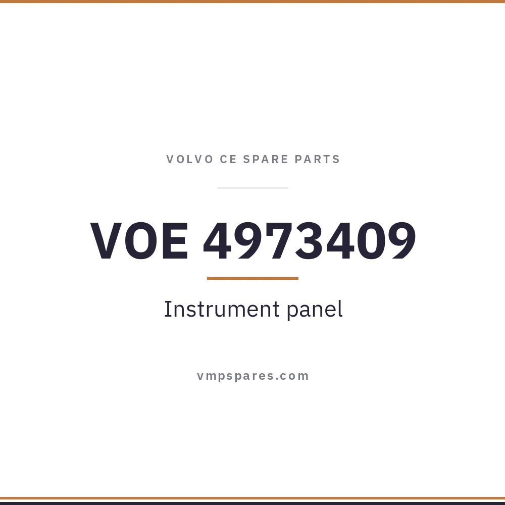 VOE 4973409 – Instrument panel