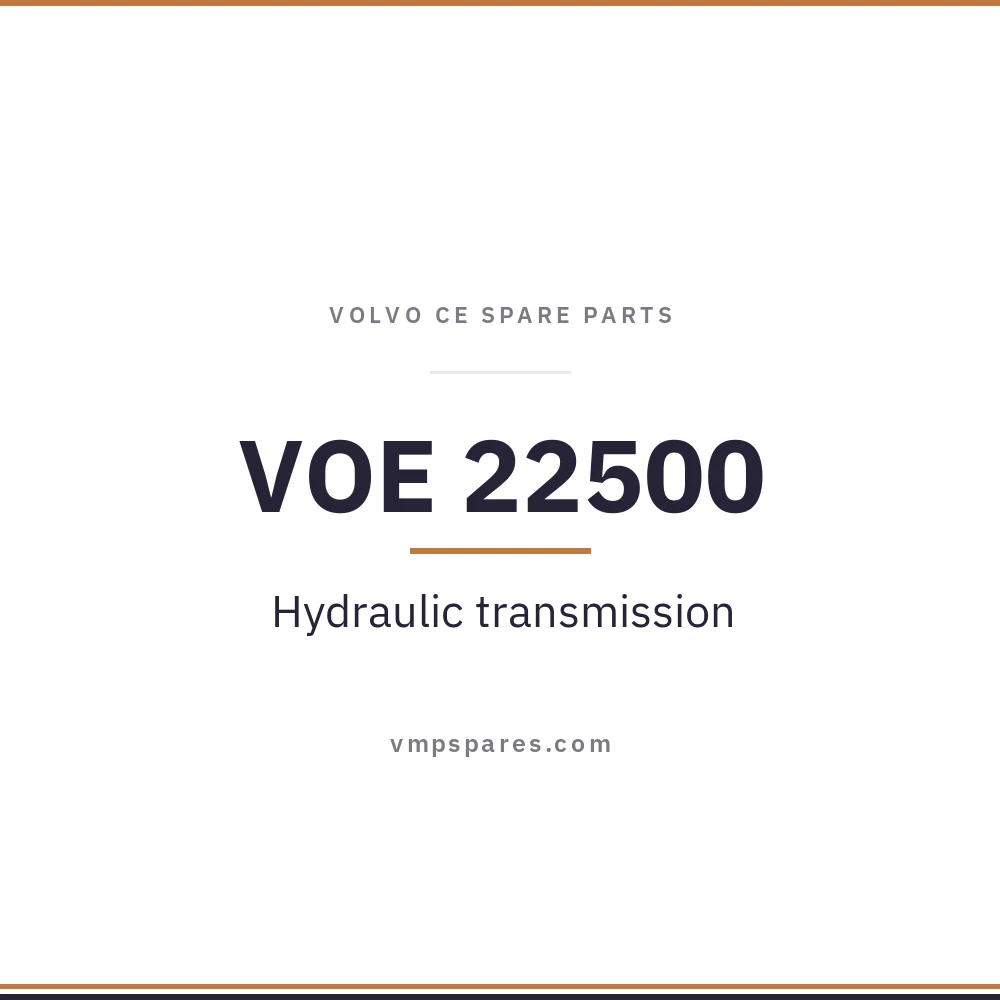 VOE 22500 – Hydraulic transmission